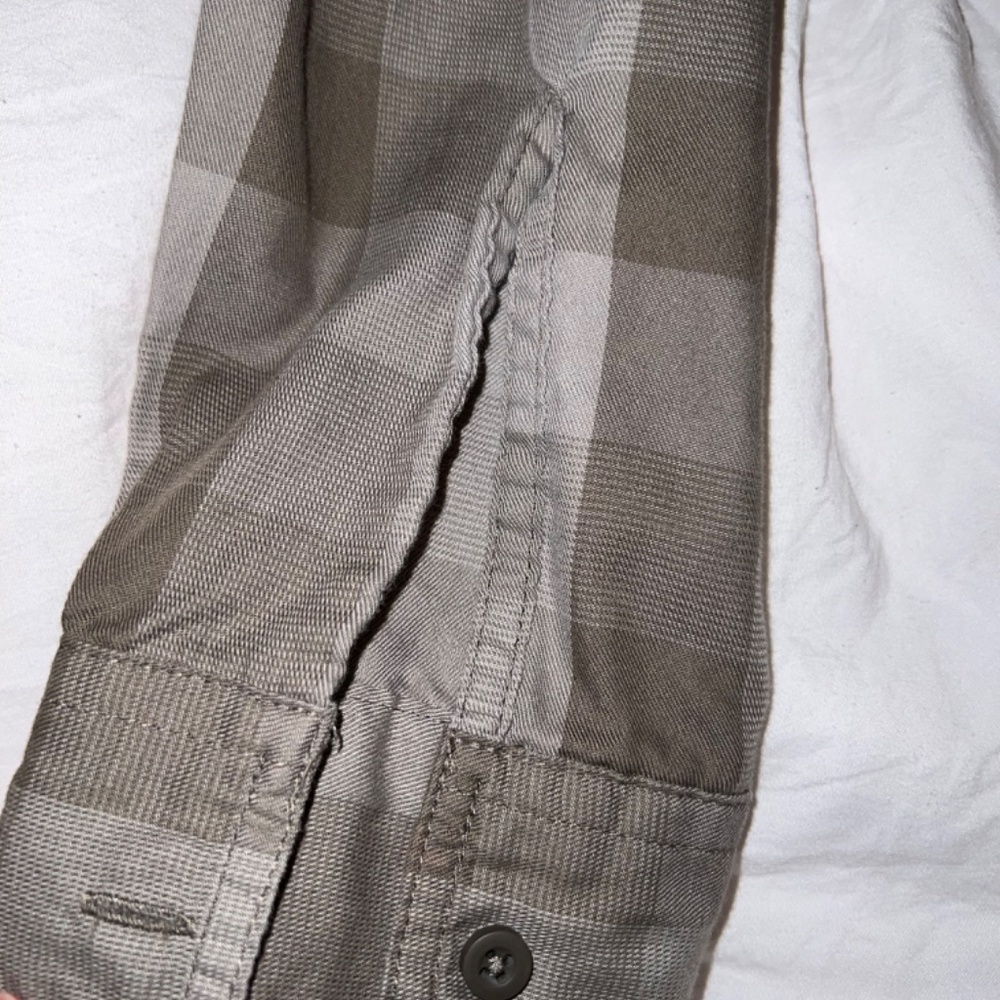 Grey Checkered Button Up - Picture 3 of 3